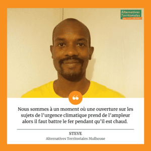 Steve est membre du groupe Alternatives Territoriales de Mulhouse.